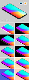Generic Mobile Phone Mockup in 10 Colors