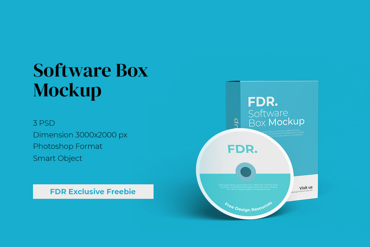 Exclusive Software Box Mockup