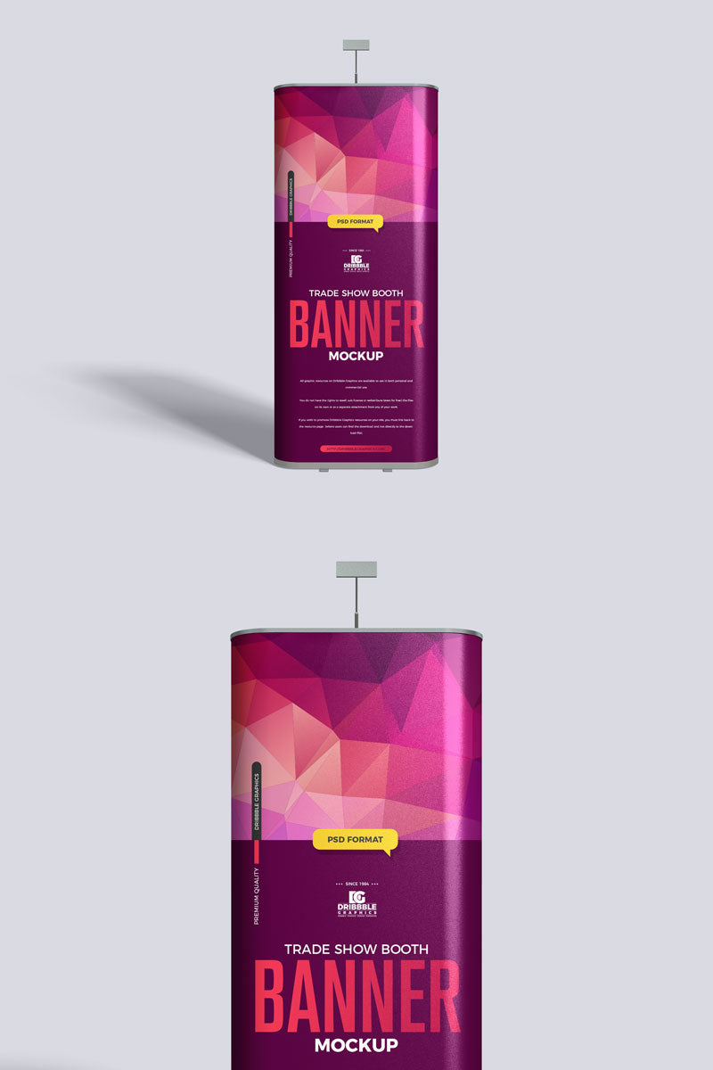 Exhibition Brand Promotion Booth Banner Mockup