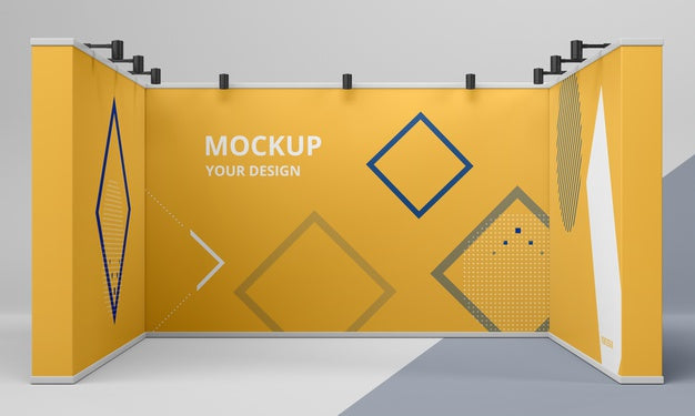 Exhibition Stand Mock-Up Arrangement Psd