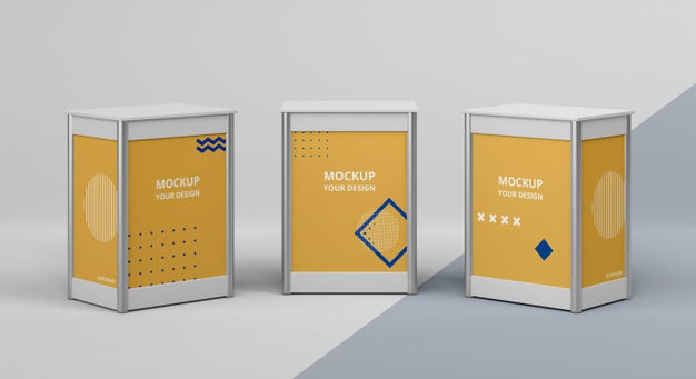 Exhibition Stand Mock-Up Arrangement Psd