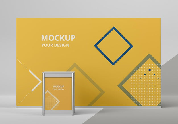 Exhibition Stand Mock-Up Arrangement Psd