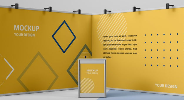 Exhibition Stand Mock-Up Arrangement Psd