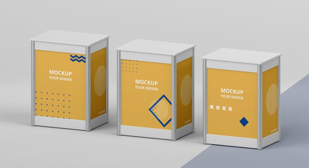 Exhibition Stand Mock-Up Arrangement Psd