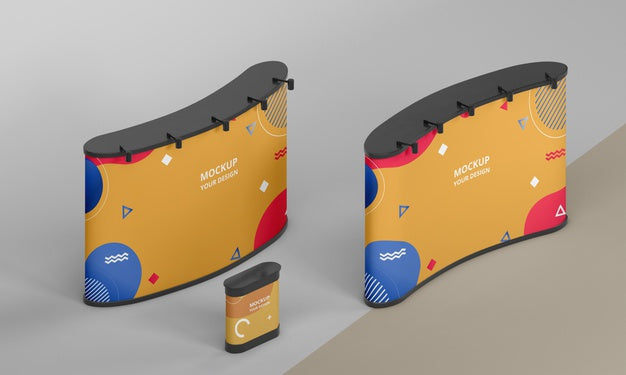 Exhibition Stand Mock-Up Arrangement Psd