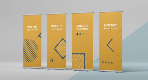 Exhibition Stand Mock-Up Assortment Psd