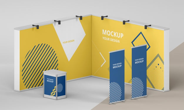 Exhibition Stand Mock-Up Assortment Psd