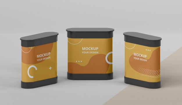 Exhibition Stands Mock-Up Assortment Psd