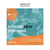 Explore New Horizons Square Flyer Template Psd