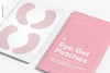 Eye Gel Patches Packaging Mockup, Close Up Psd