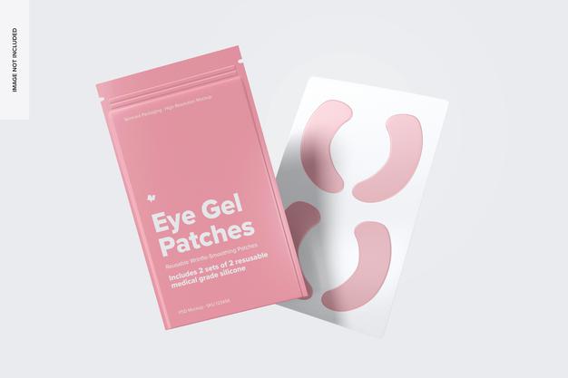 Eye Gel Patches Packaging Mockup Psd