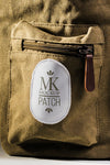 Fabric Clothing Patch Mock-Up On Backpack Psd
