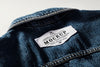 Fabric Clothing Patch Mock-Up On Denim Psd