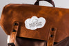Fabric Clothing Patch Mock-Up On Leather Bag Psd