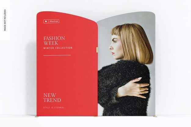 Fabric Display Backdrop Mockup, Low Angle View Psd