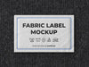 Fabric Label Mockup Template Psd