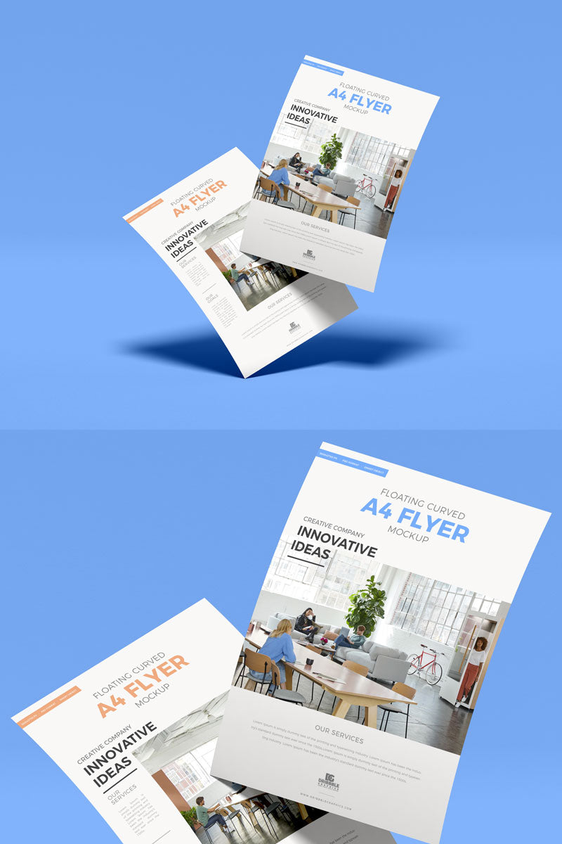 Fabulous Branding A4 Flyer Mockup