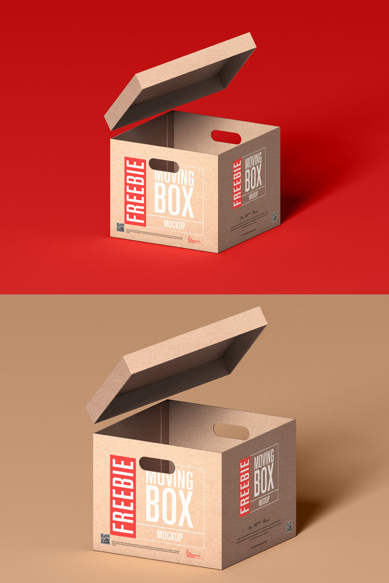 Premium PSD  Set of delivery items, cardboard boxes, tablet