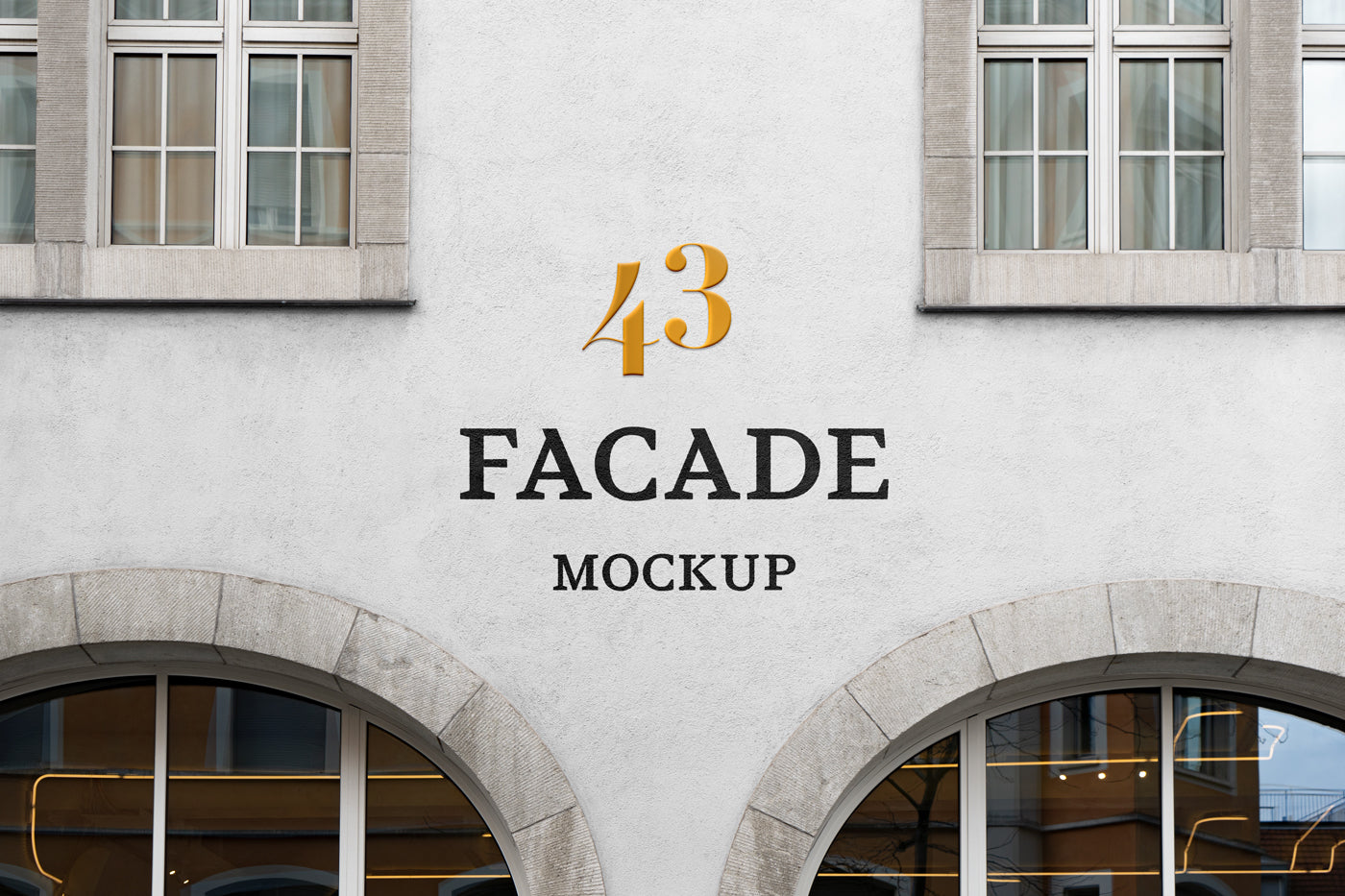 Facade Psd Mockup