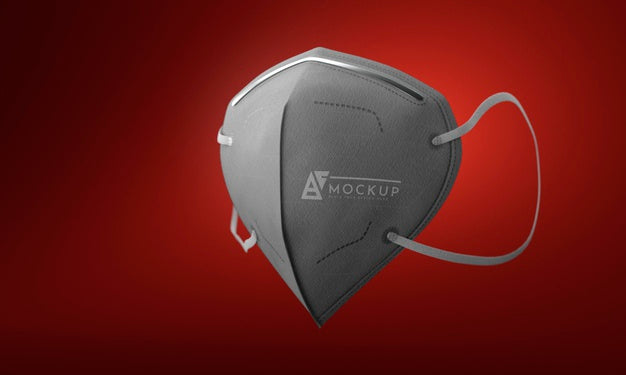 Face Mask Concept Mock-Up Psd