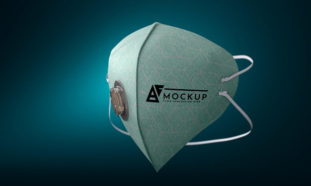 Face Mask Concept Mock-Up Psd