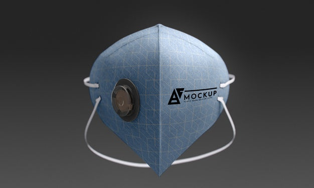 Face Mask Concept Mock-Up Psd