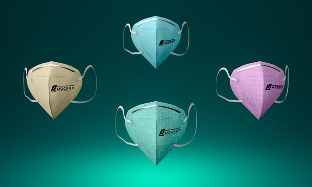 Face Mask Concept Mock-Up Psd