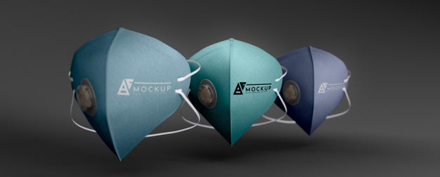 Face Mask Concept Mock-Up Psd