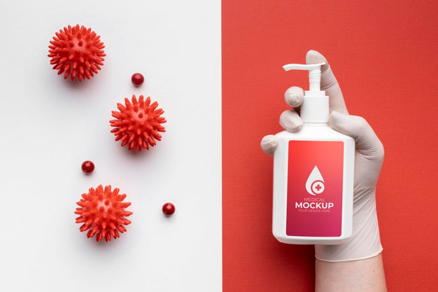 Face Mask Minimal Concept Mock-Up Psd