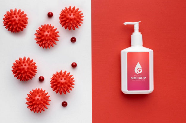 Face Mask Minimal Concept Mock-Up Psd