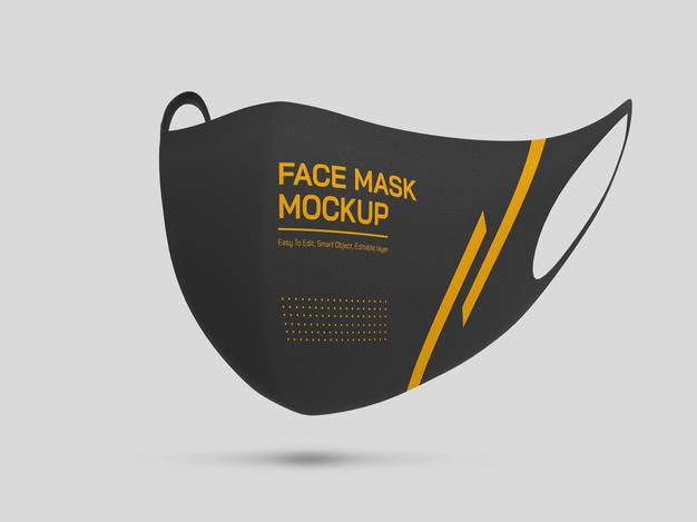 Face Mask Mockup Psd