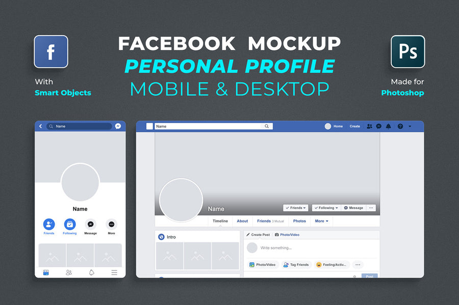 Facebook Profile Mockup 2019