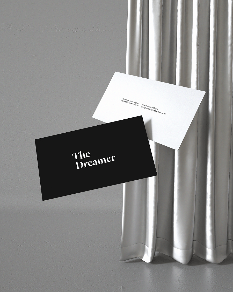 Fancy Business-Card Mockup PSD