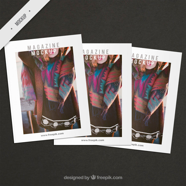 Fashion Cover Magazine Mockups Psd