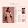 Fashion Newspaper Model Inner Double-Pages Psd