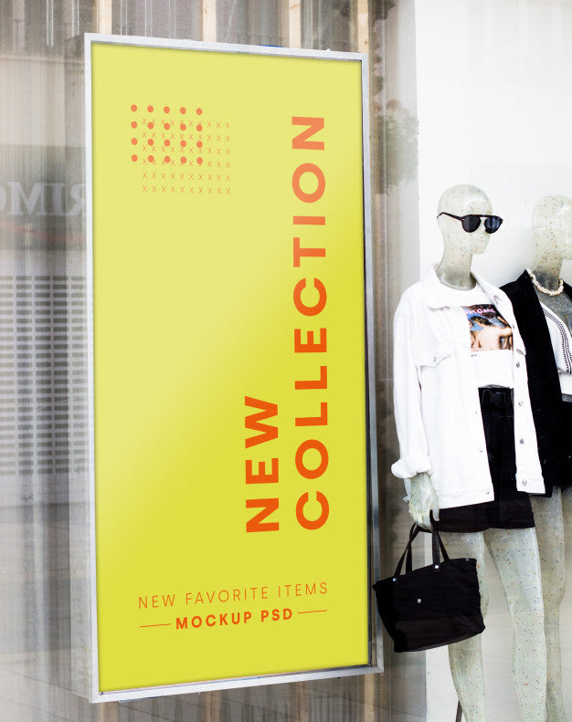 Fashion Store Billboard Mockup Psd