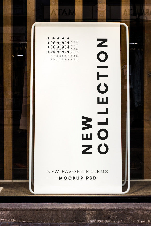 Fashion Store Billboard Mockup Psd
