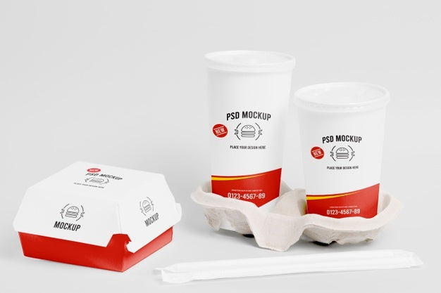 Fast Food Branding Mockup Design Psd