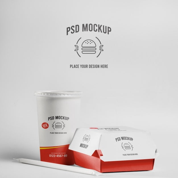 Fast Food Branding Mockup Design Psd
