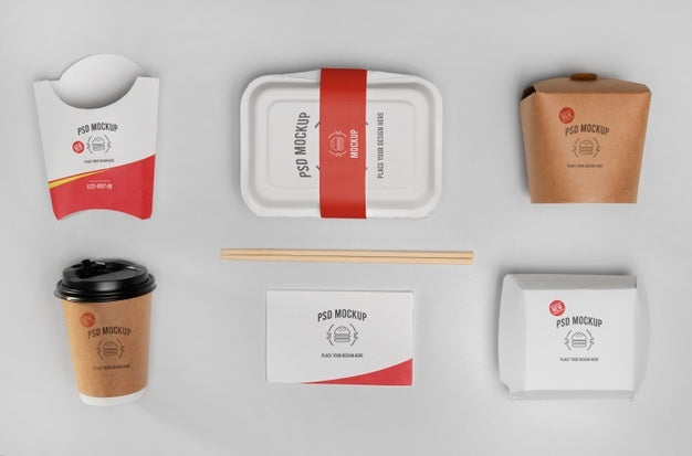 Fast Food Branding Mockup Design Psd