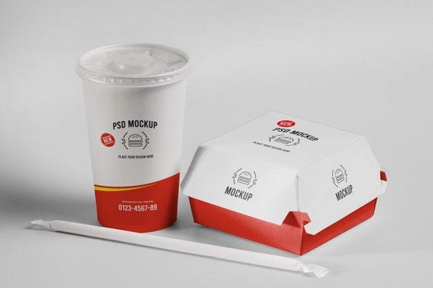 Fast Food Branding Mockup Design Psd