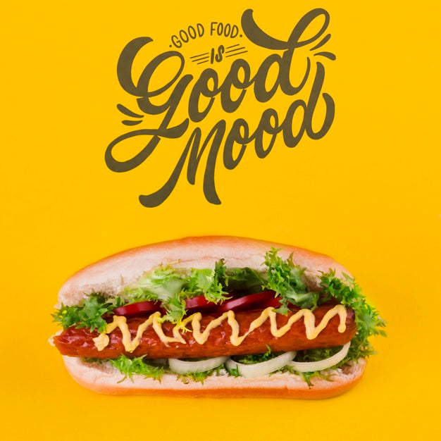 Fast Food Concept With Copyspace Psd