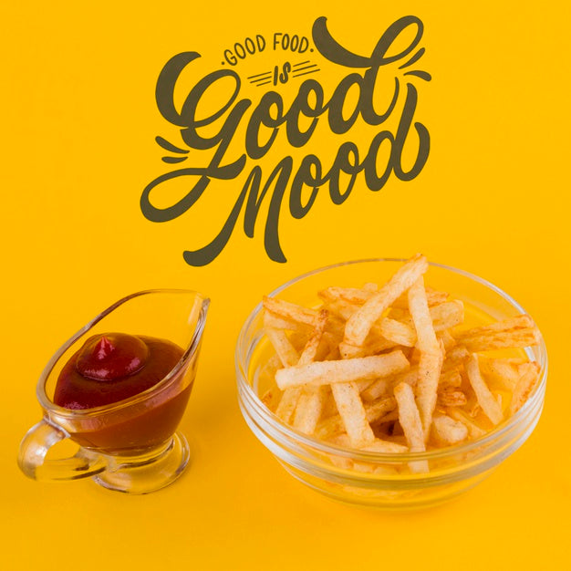 Fast Food Concept With Copyspace Psd