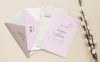 Fat Lay Of Wedding Cards With Flowers Psd