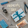 Father'S Day Lettering, Gift Boxes, Smartphone, Watch And Tools Psd