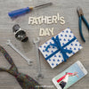 Father'S Day Lettering, Smartphone, Gift Box And Tools Psd