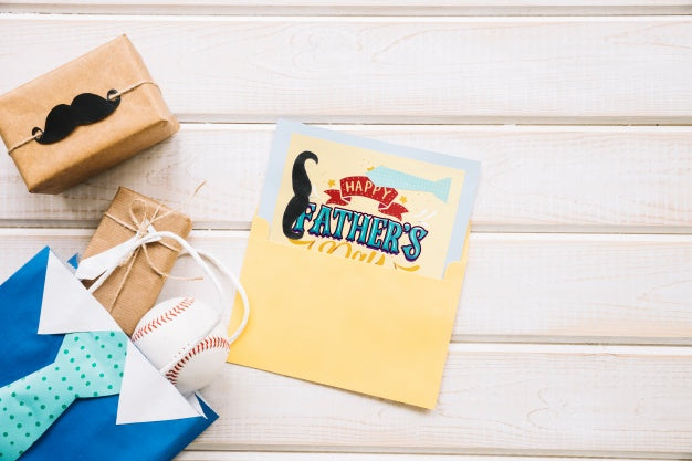 Fathers Day Mockup With Card In Envelope Psd