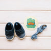 Fathers Day Mockup With Round Label And Shoes Psd