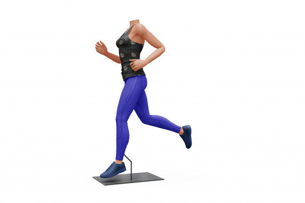 Female Sport Outfit Mock-Up Isolated Psd