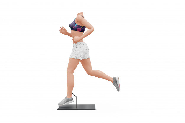 Female Sport Outfit Mock-Up Isolated Psd
